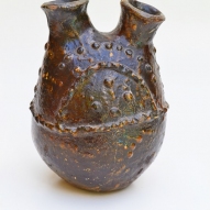 Fijian-pottery, Fijian-pottery-bottle, Fijian-pottery, PNG-shell-necklace,  first-arts, artificial-curiosities