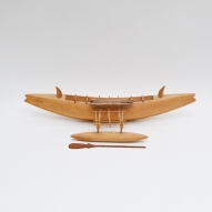 Nauru-model-canoe, Micronesian-art, Pacific-canoes, Nauruan-canoe, PNG-Art, first-arts, artificial-curiosities,