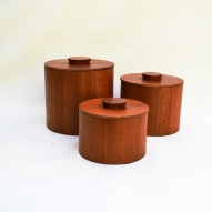 Teak-Canisters, 