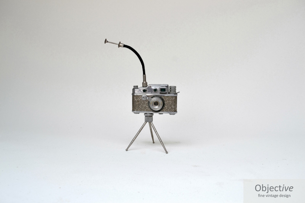 Cigarette Lighter Designed as a Miniature Camera | Objective