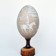 K. Ward Carved Emu Egg